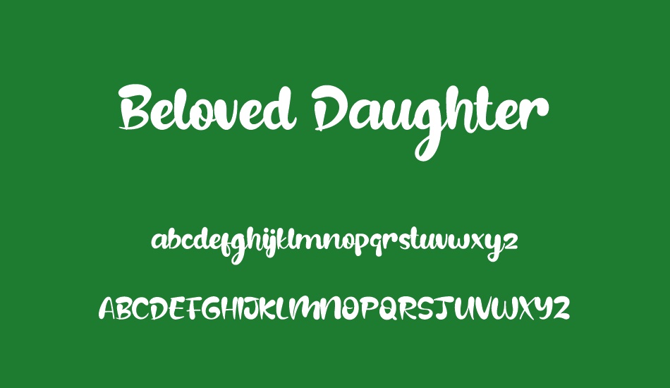 Beloved Daughter font