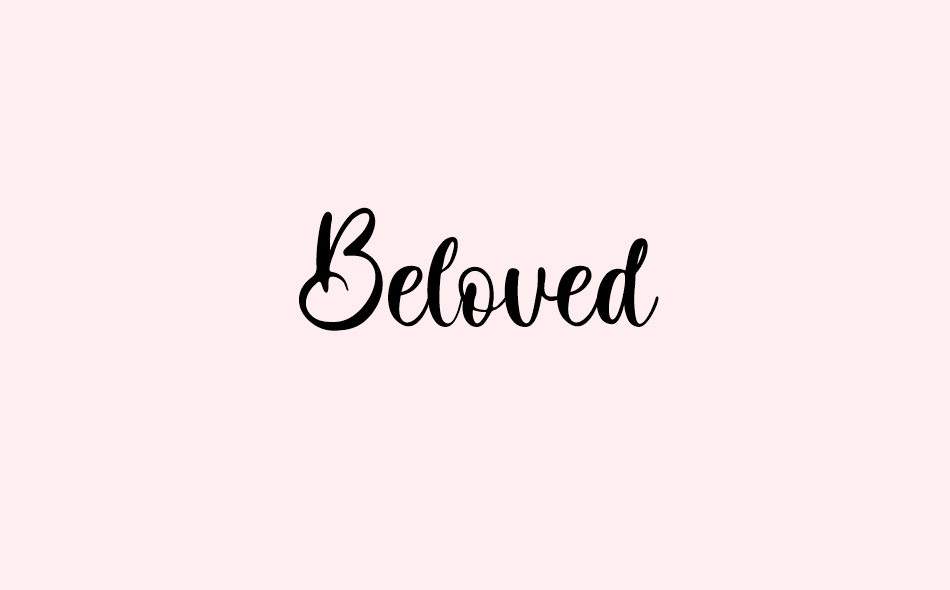 Beloved font big