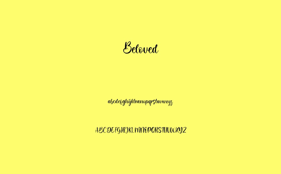 Beloved font