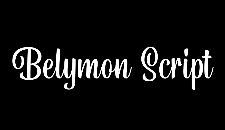 Belymon Script DEMO font big