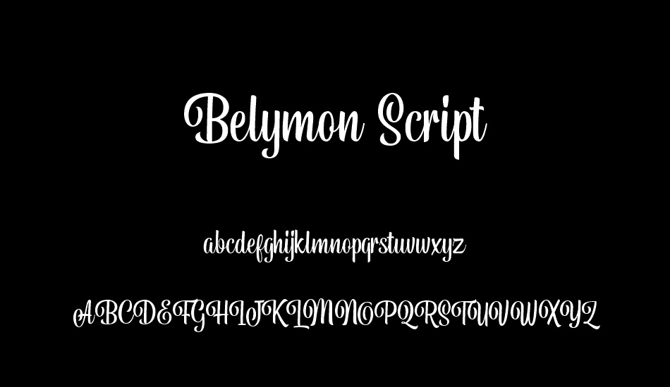 Belymon Script DEMO font