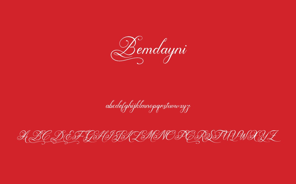 Bemdayni font