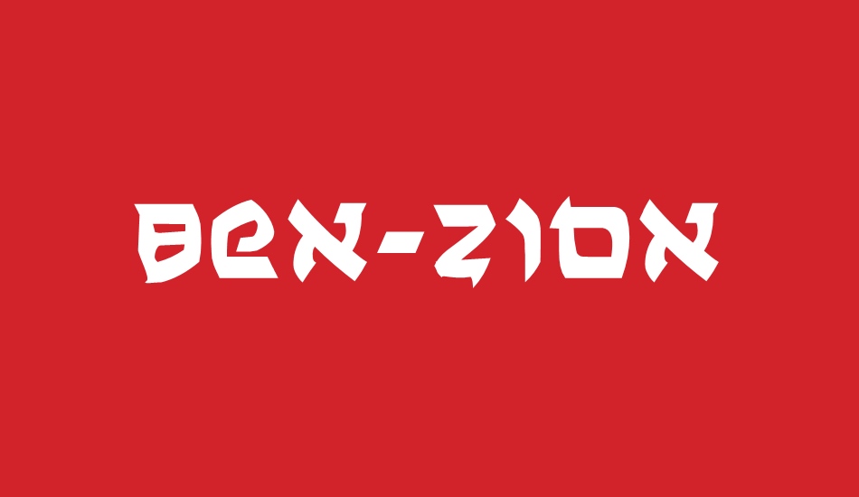 Ben-Zion font big