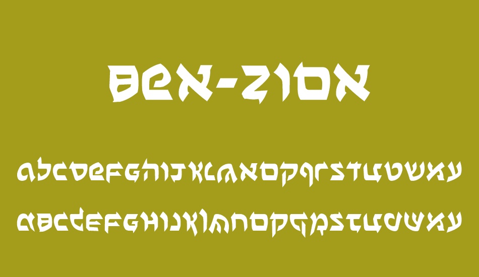 Ben-Zion font