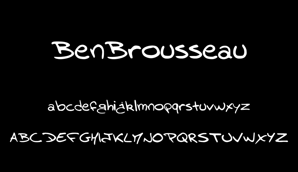 BenBrousseau font