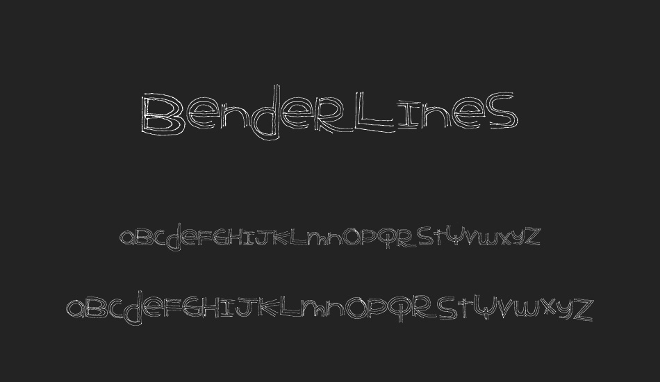 BenderLines font