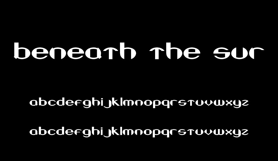 Beneath the Surface font