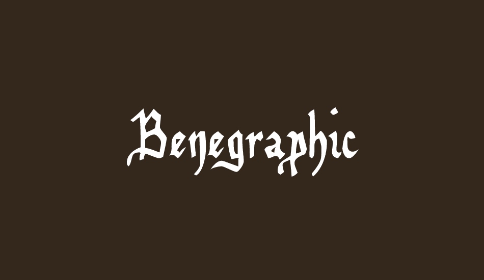 benegraphic font big