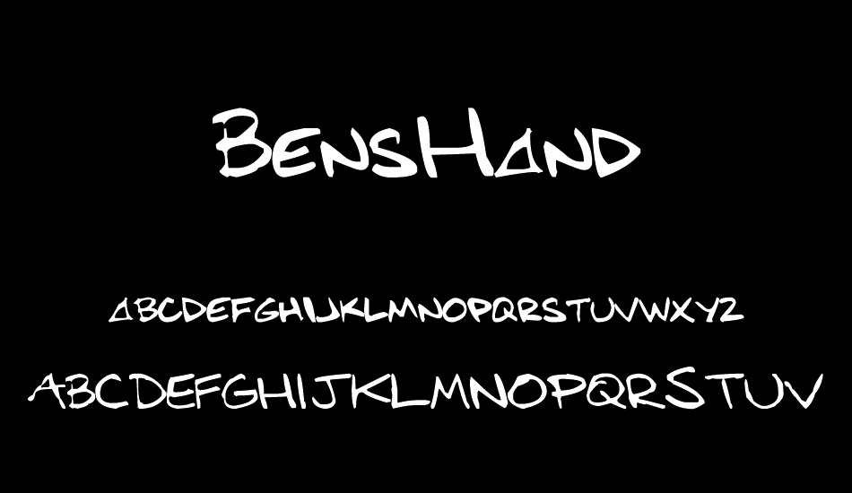 BensHand font