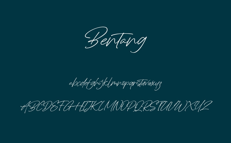 Bentang font