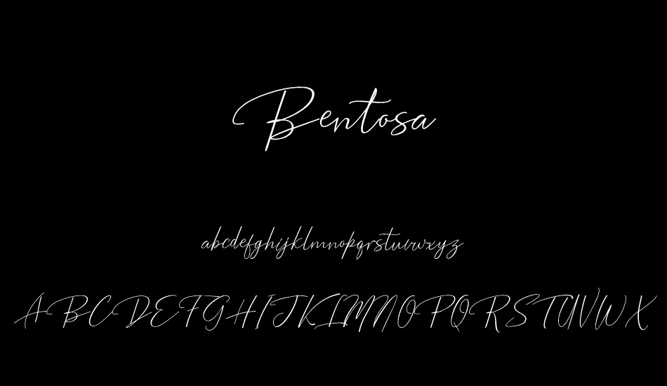 Bentosa font