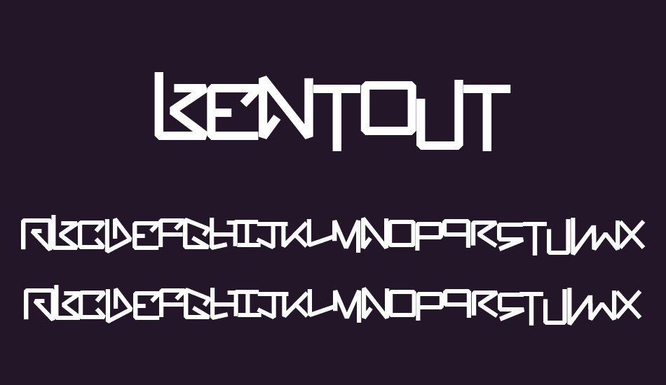 BentOut font