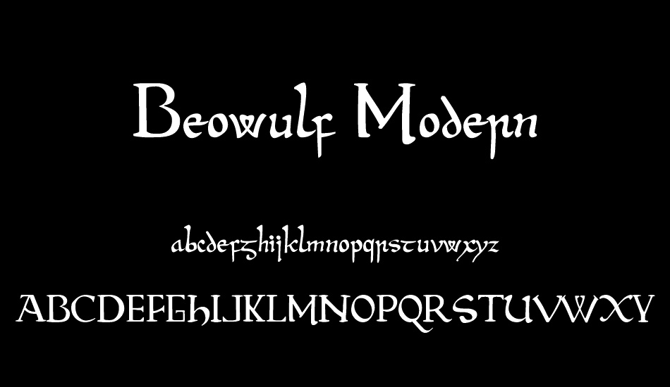 Beowulf Modern font