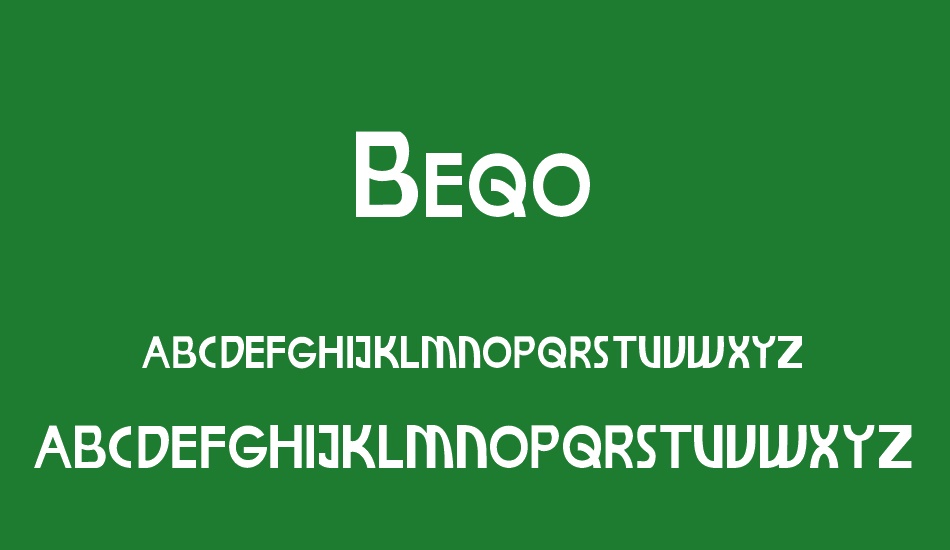 Beqo font