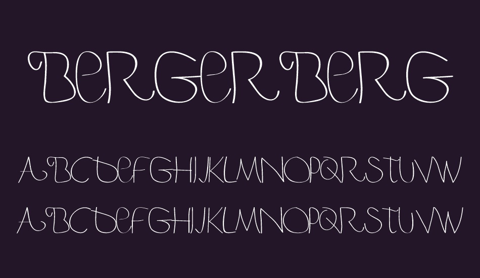 BergerBerger Caps font