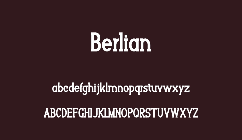 Berlian font