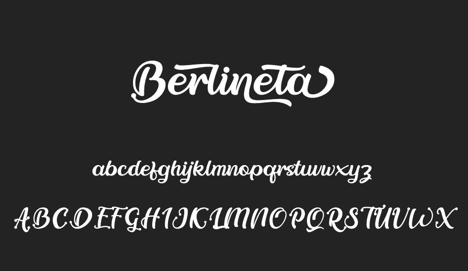 Berlineta DEMO font