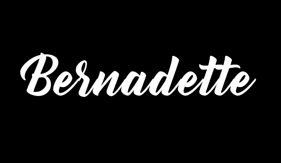 Bernadette font big