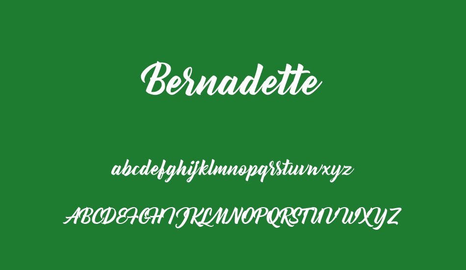 Bernadette font