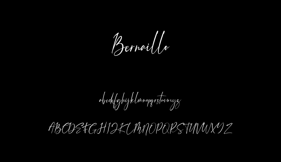 Bernaillo font