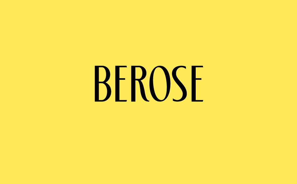 Berose font big