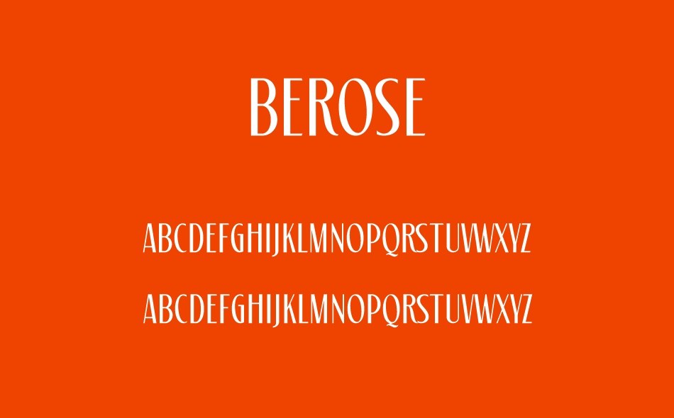 Berose font