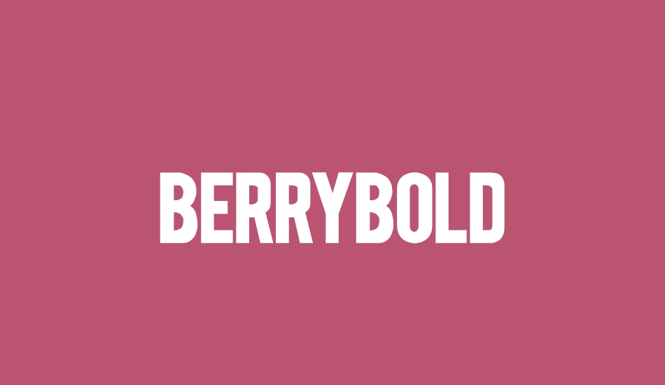 BERRYBOLD font big