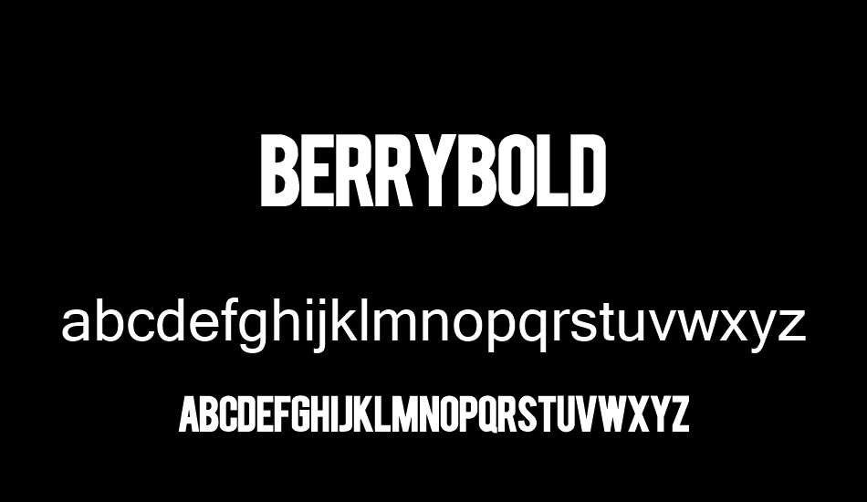 BERRYBOLD font