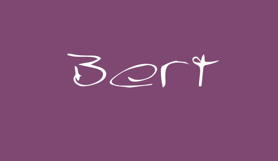 Bert font big