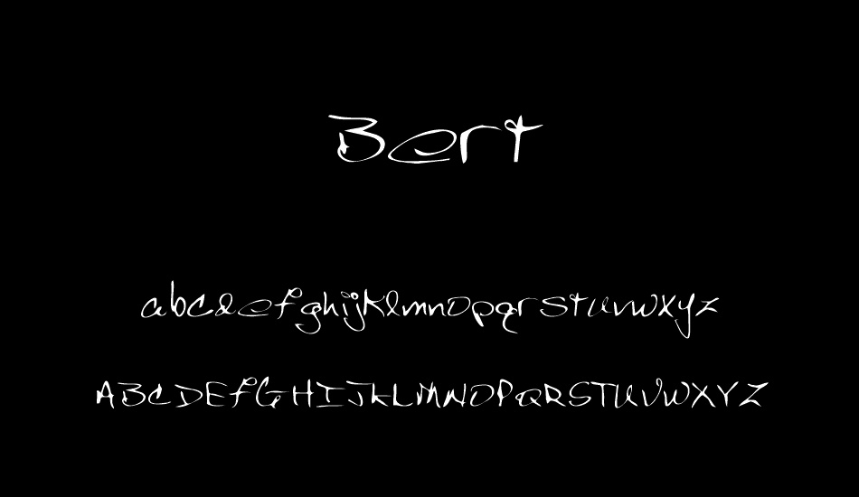 Bert font