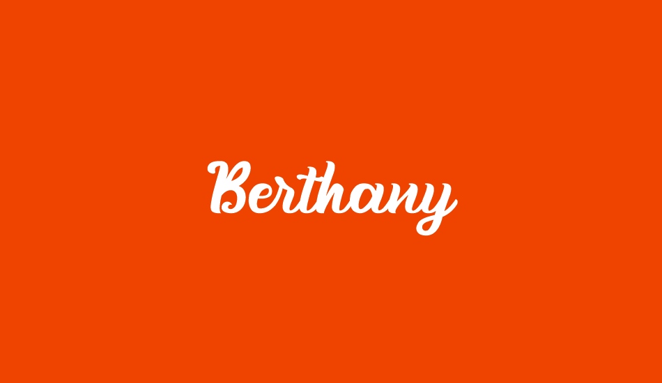 Berthany font big