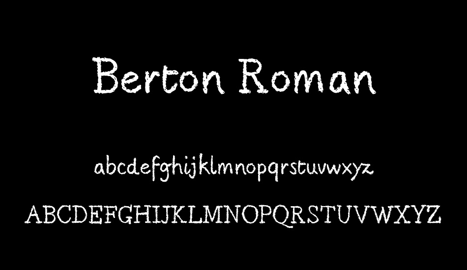 berton-roman font