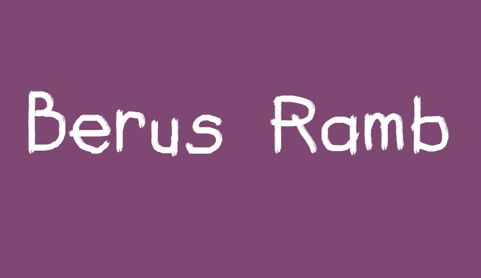 Berus Rambut Kuda font big