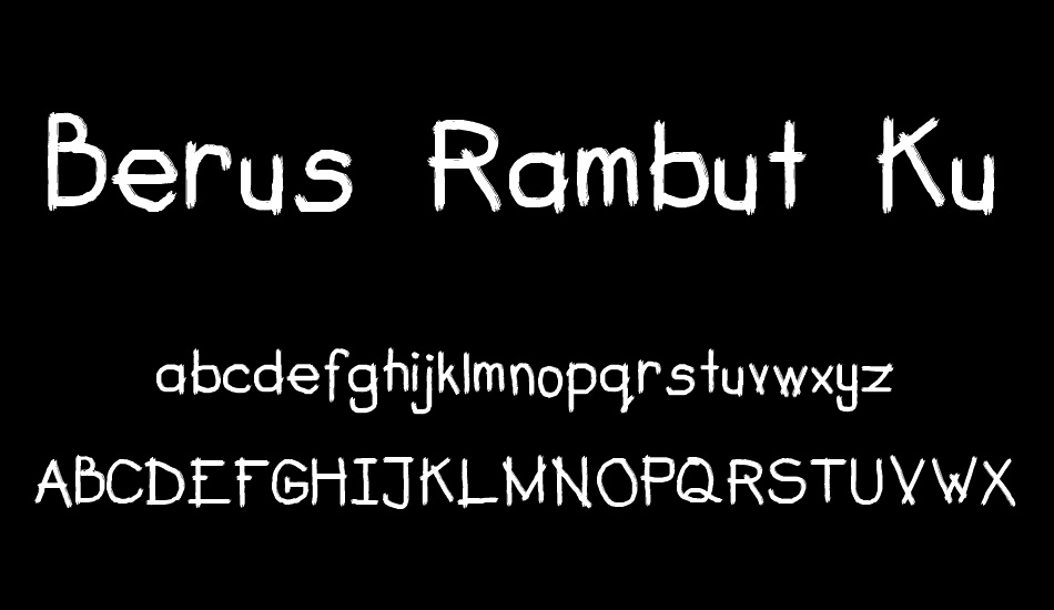 Berus Rambut Kuda font