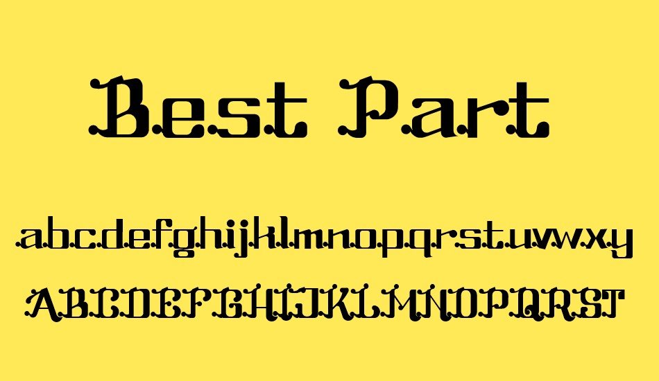 best-part font