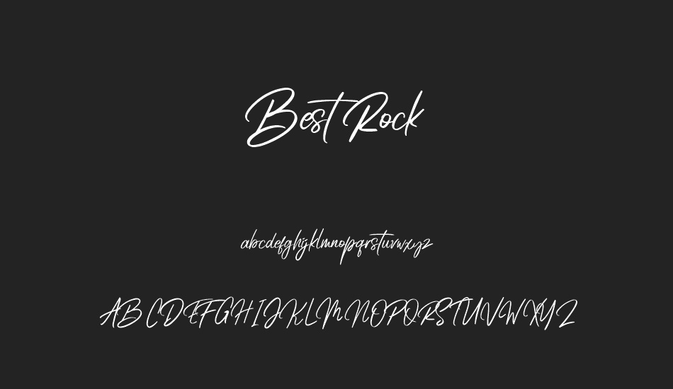 Best Rock font