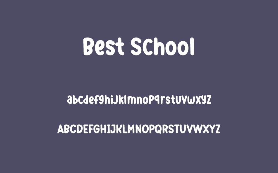 Best School font