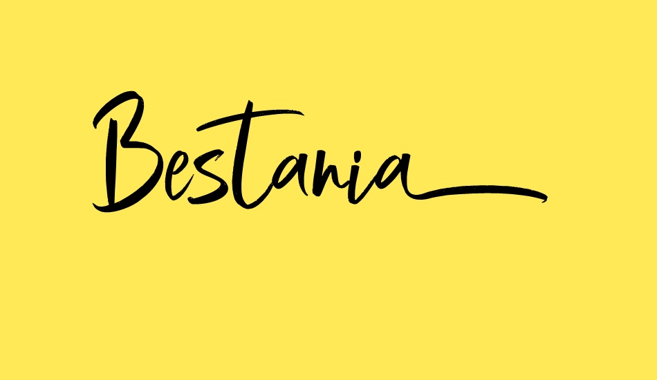 bestania font big