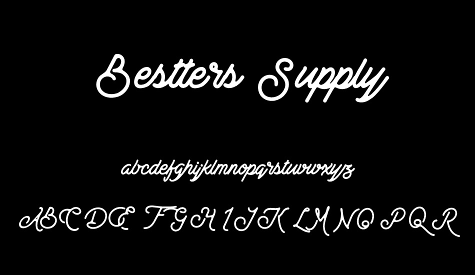 Bestters Supply Demo font