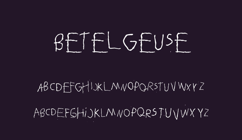 Betelgeuse font