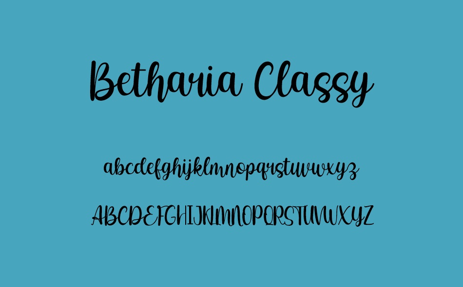 Betharia Classy font