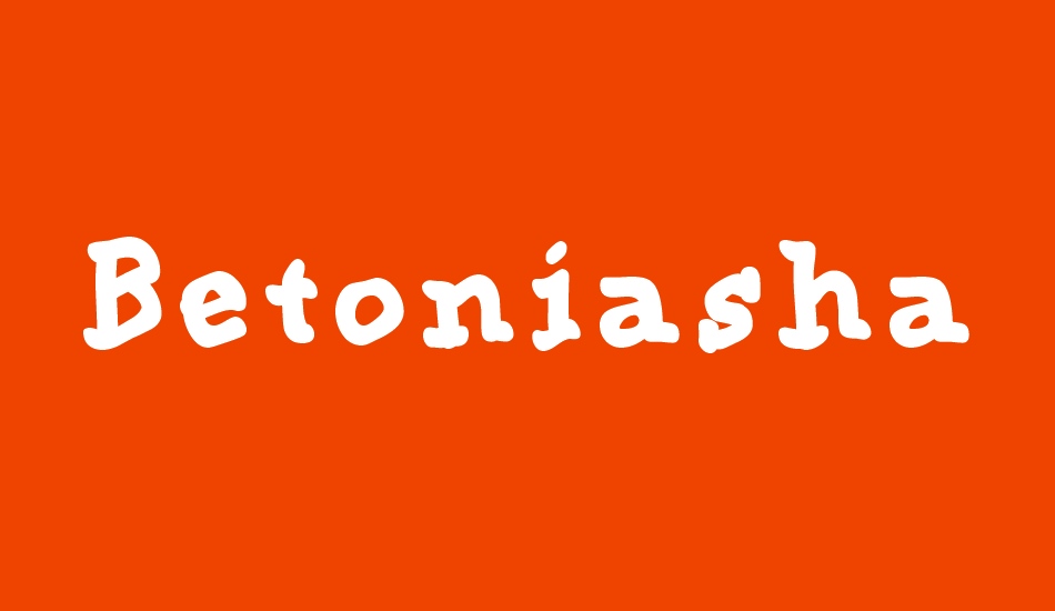 BetoniaFreeshape font big