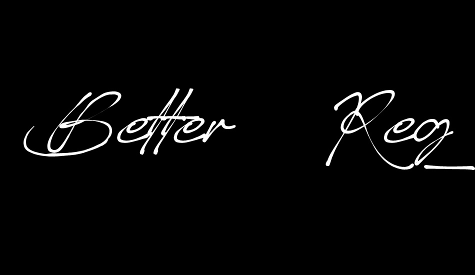 Better_Regards font big