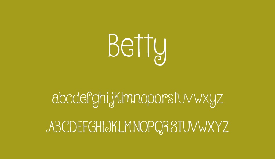 Betty font