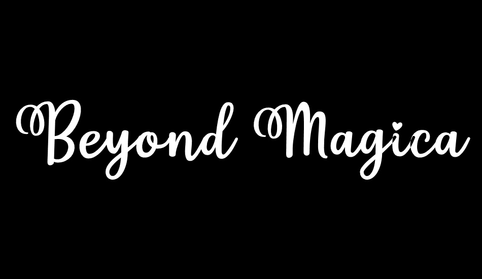 Beyond Magical free for persona font big