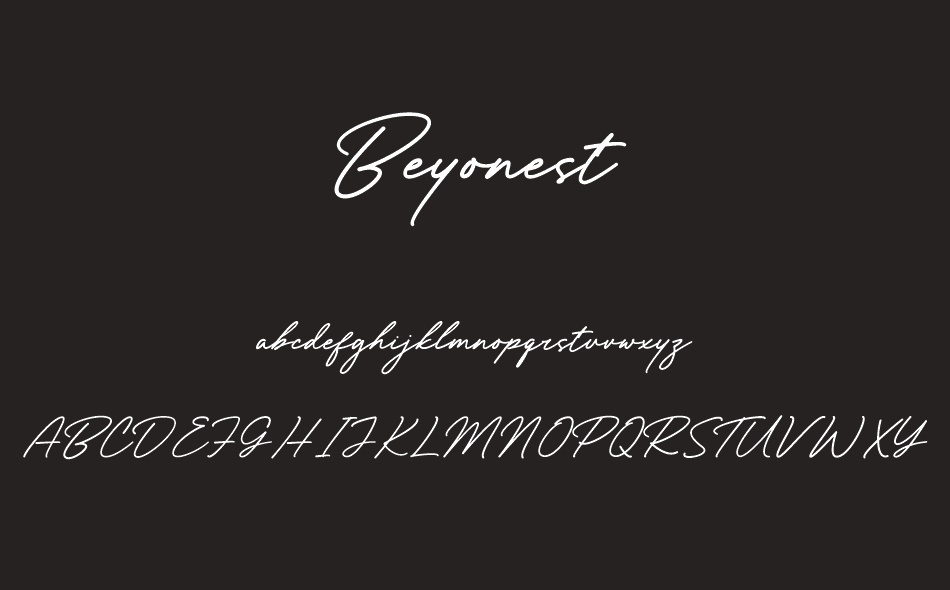 Beyonest font
