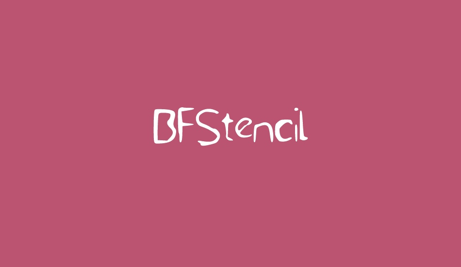 BFStencil font big