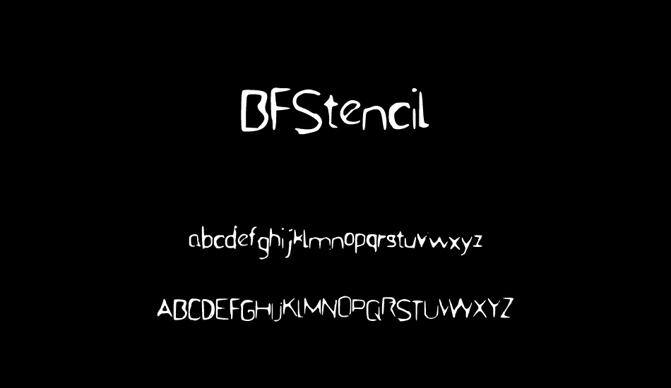 BFStencil font