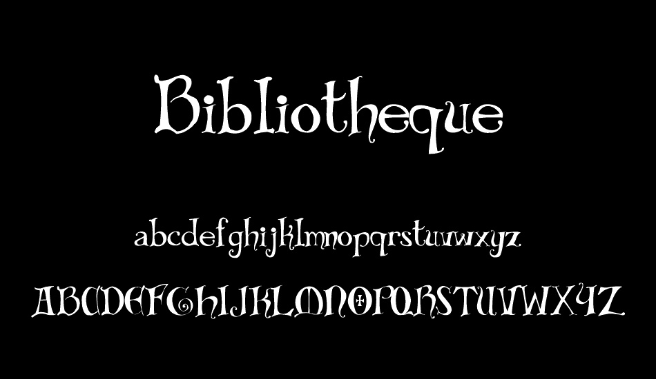 Bibliotheque font