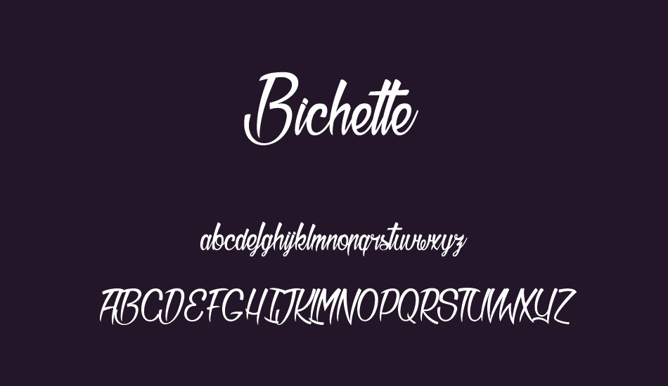 Bichette font